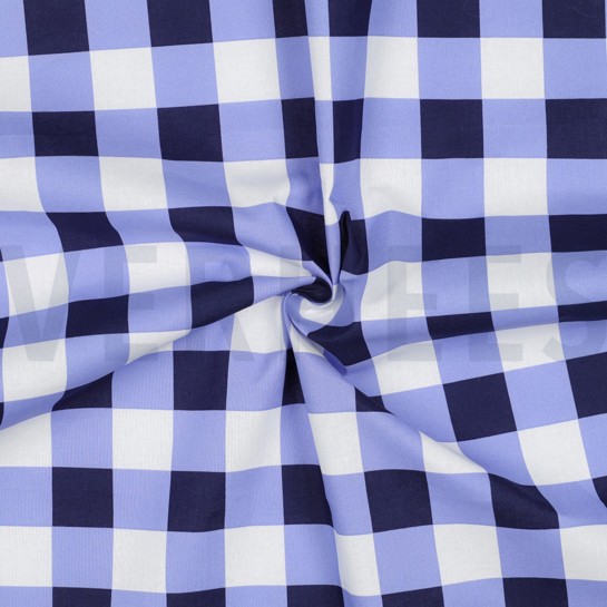 COATED KATOEN RUITEN BLAUW #7