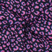 COATED COTTON ANIMAL SKIN NAVY (thumbnail) #3