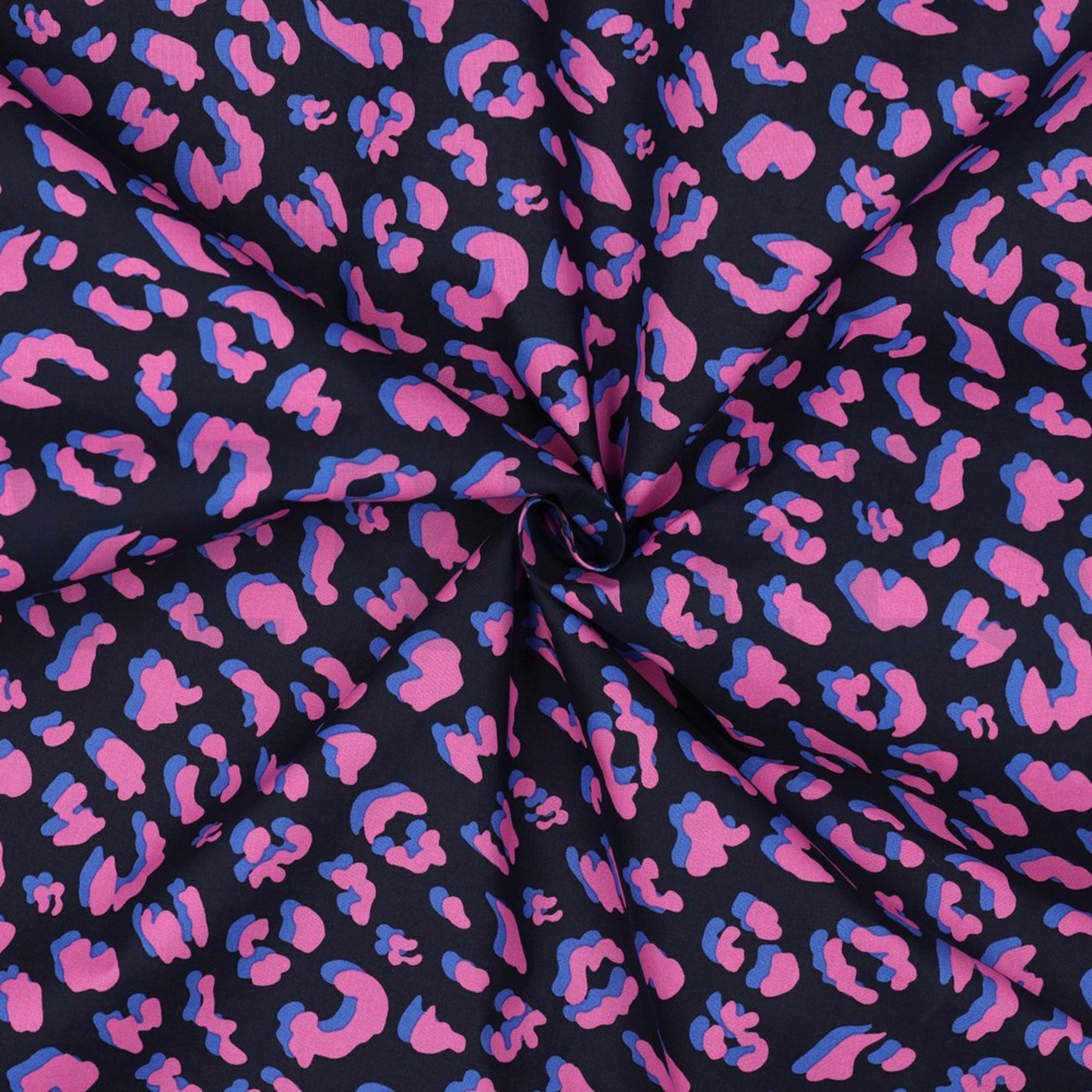 COATED COTTON ANIMAL SKIN NAVY (high resolution) #3