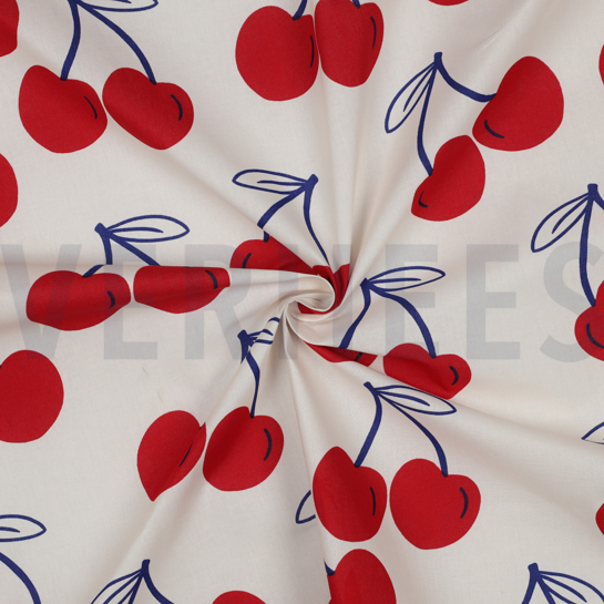 COATED COTTON CHERRIES OFFWHITE #7