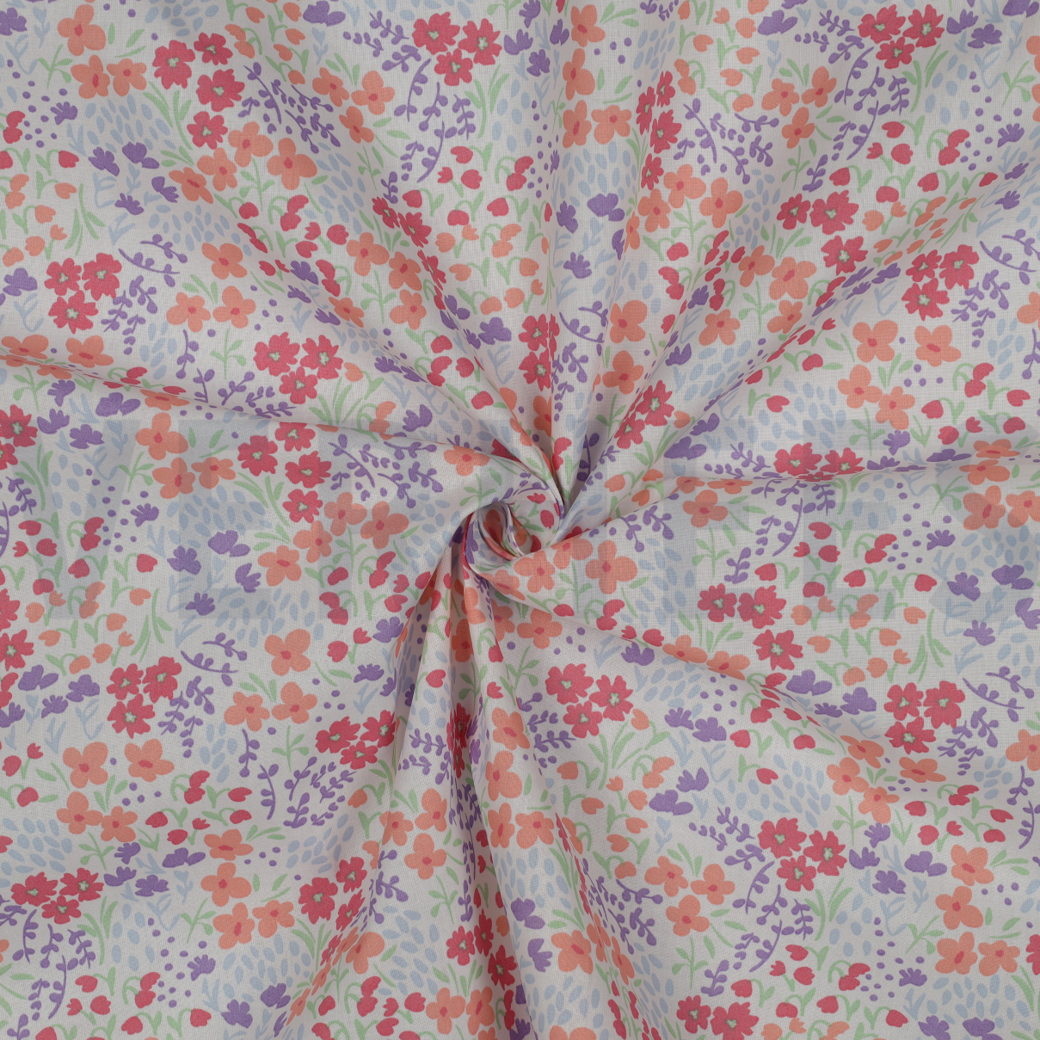 COATED COTTON FLOWERS WHITE #3