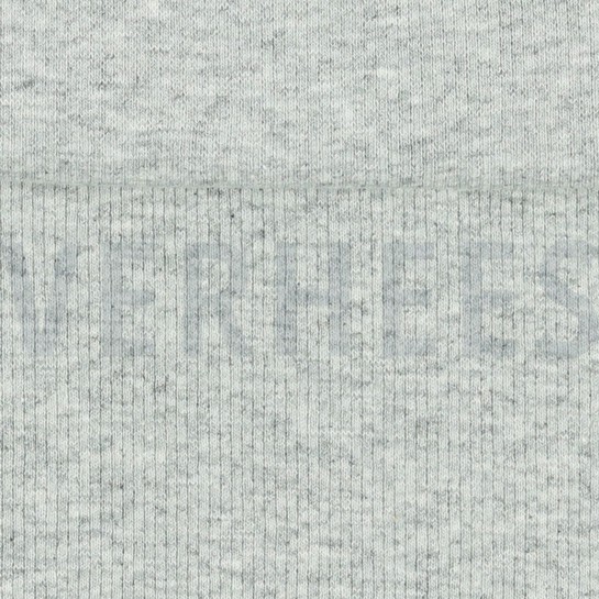 RIPPENBÜNDCHEN HELLGRAU MELIERT #7