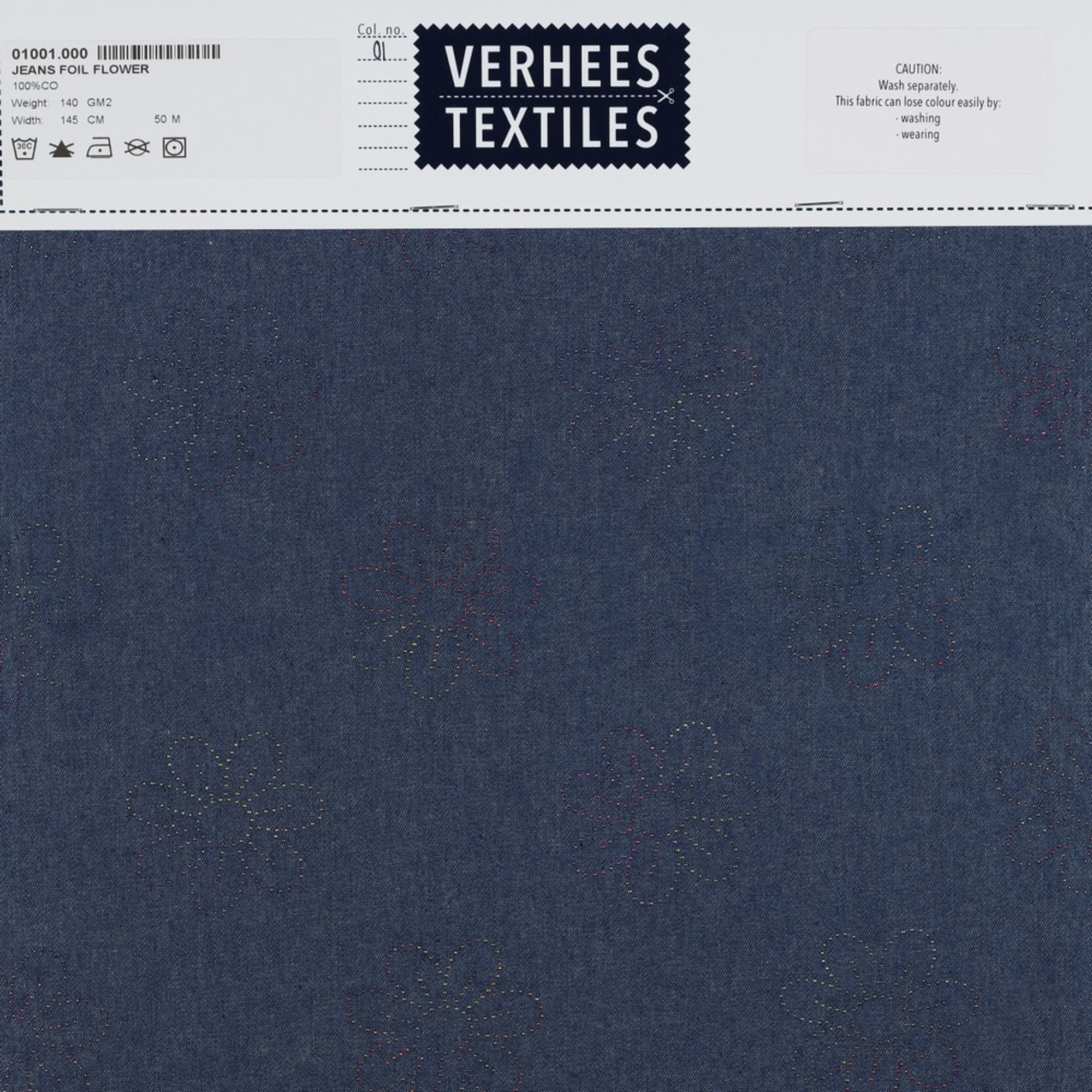 JEANS FOIL FLOWER JEANS (high resolution) #4
