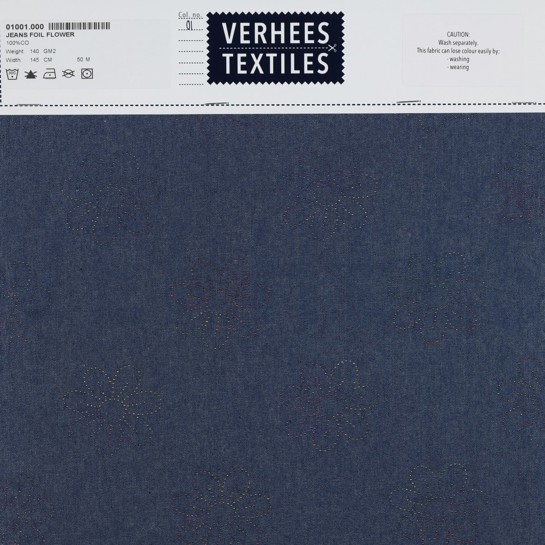 JEANS FOIL FLOWERS JEANS #7