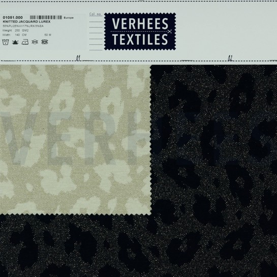 KNITTED JACQUARD LUREX ECRU #7