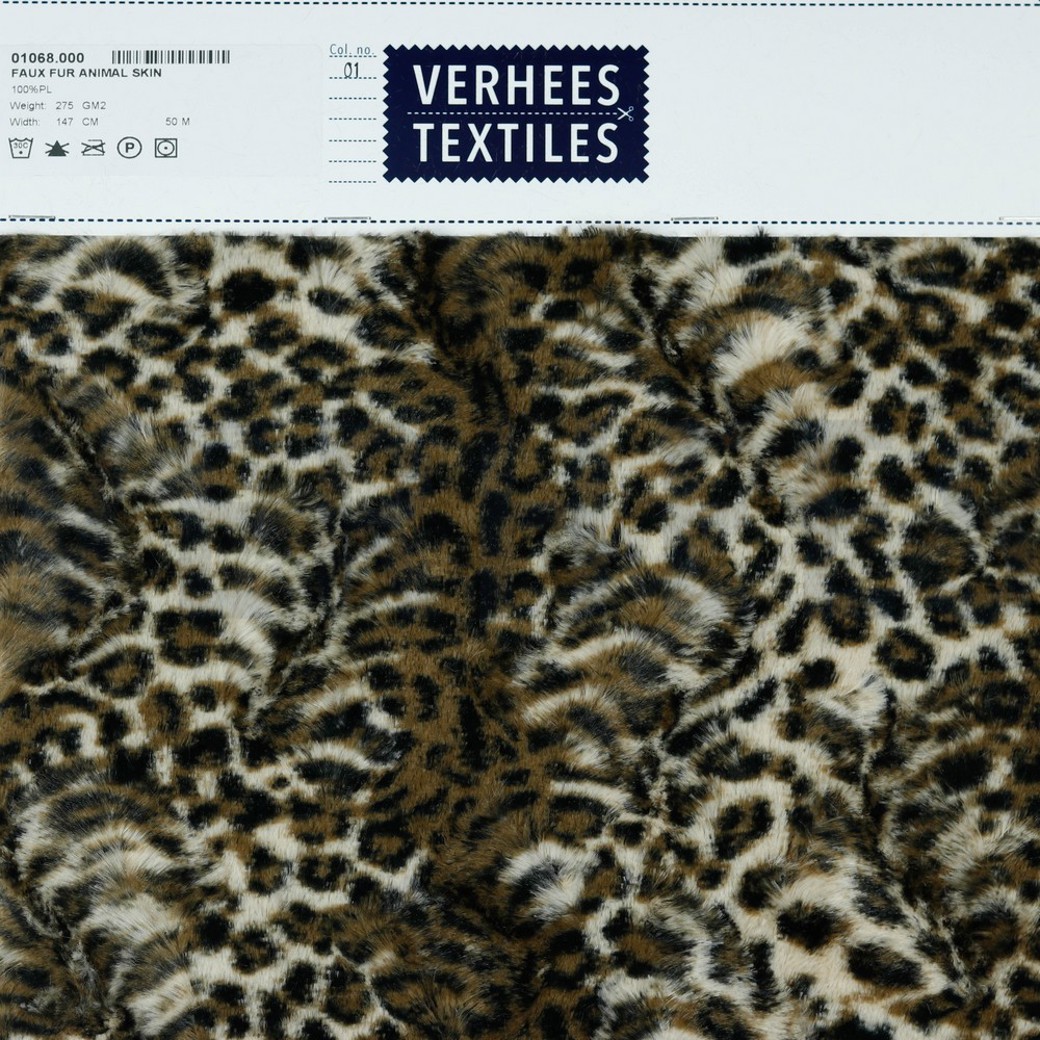 FAUX FUR ANIMAL SKIN BROWN #4