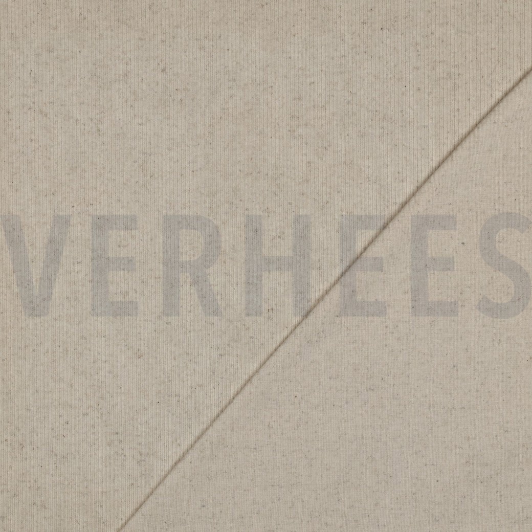 COTTON LINEN RIB JERSEY NATURAL #4