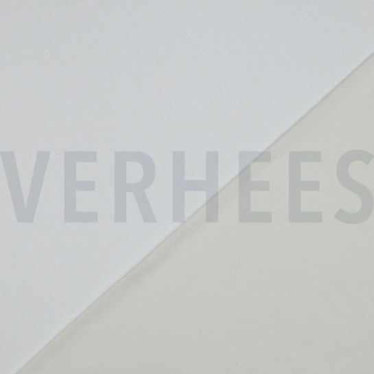 FEINSTRICKJERSEY AJOUR GEBROCHEN WEISS #7