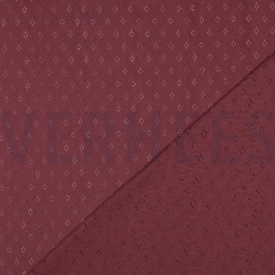 FEINSTRICKJERSEY AJOUR MAUVE #7