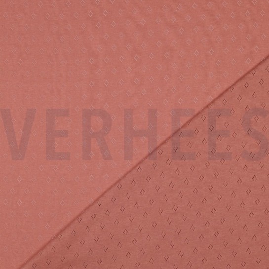 JERSEY TRICOTÉ AJOURÉ ROSÉ PÂLE #7