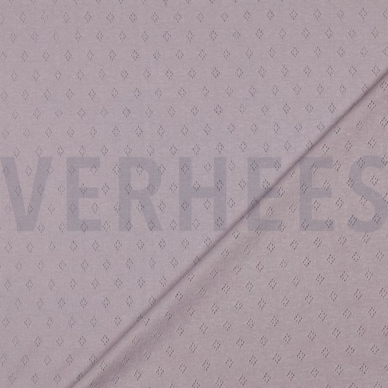 FEINSTRICKJERSEY AJOUR ALT LILA #7