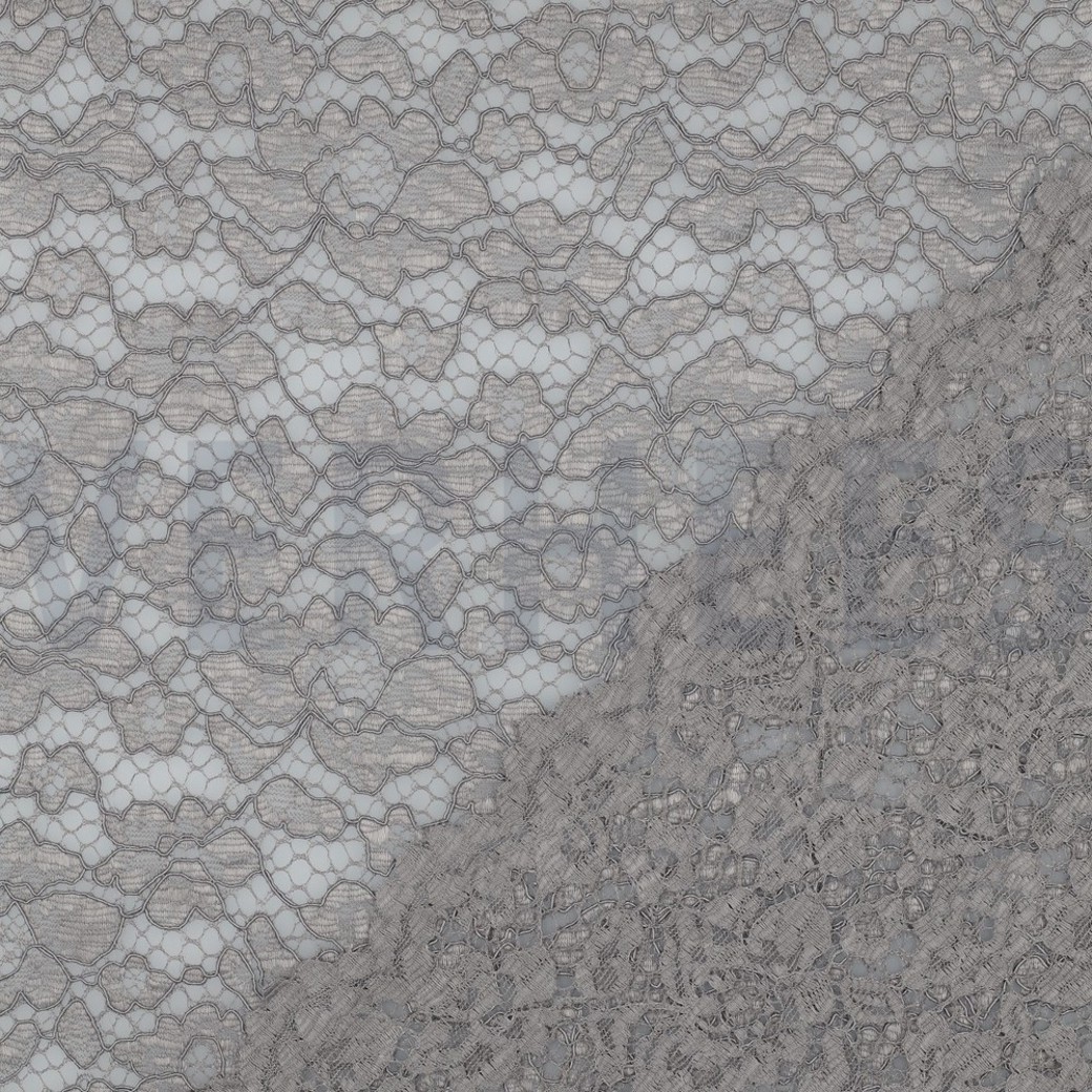 LACE BORDER 2 SIDES GREY #4
