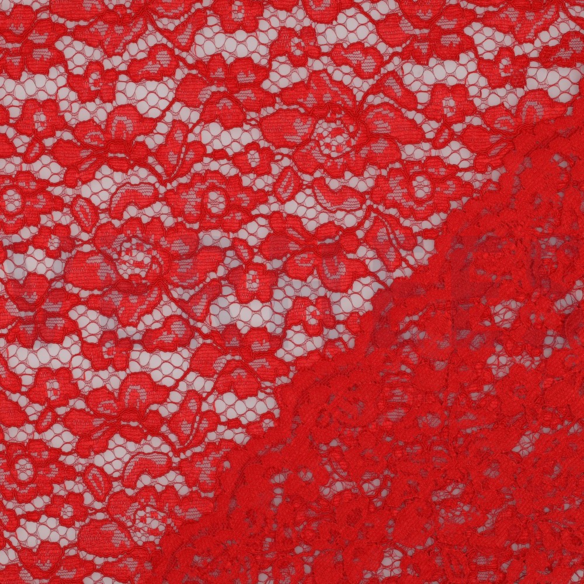 LACE BORDER 2 SIDES RED (high resolution) #4
