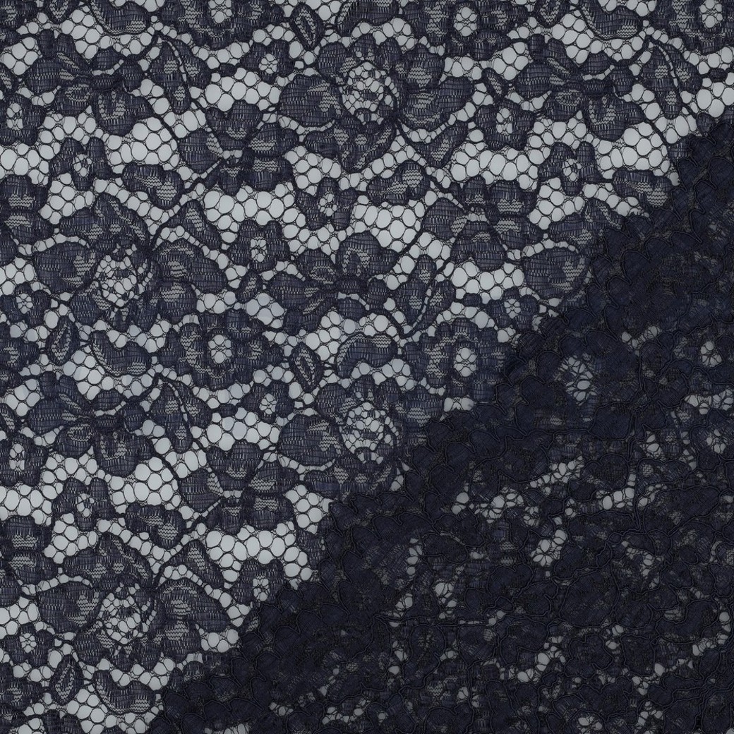 LACE BORDER 2 SIDES NAVY #4