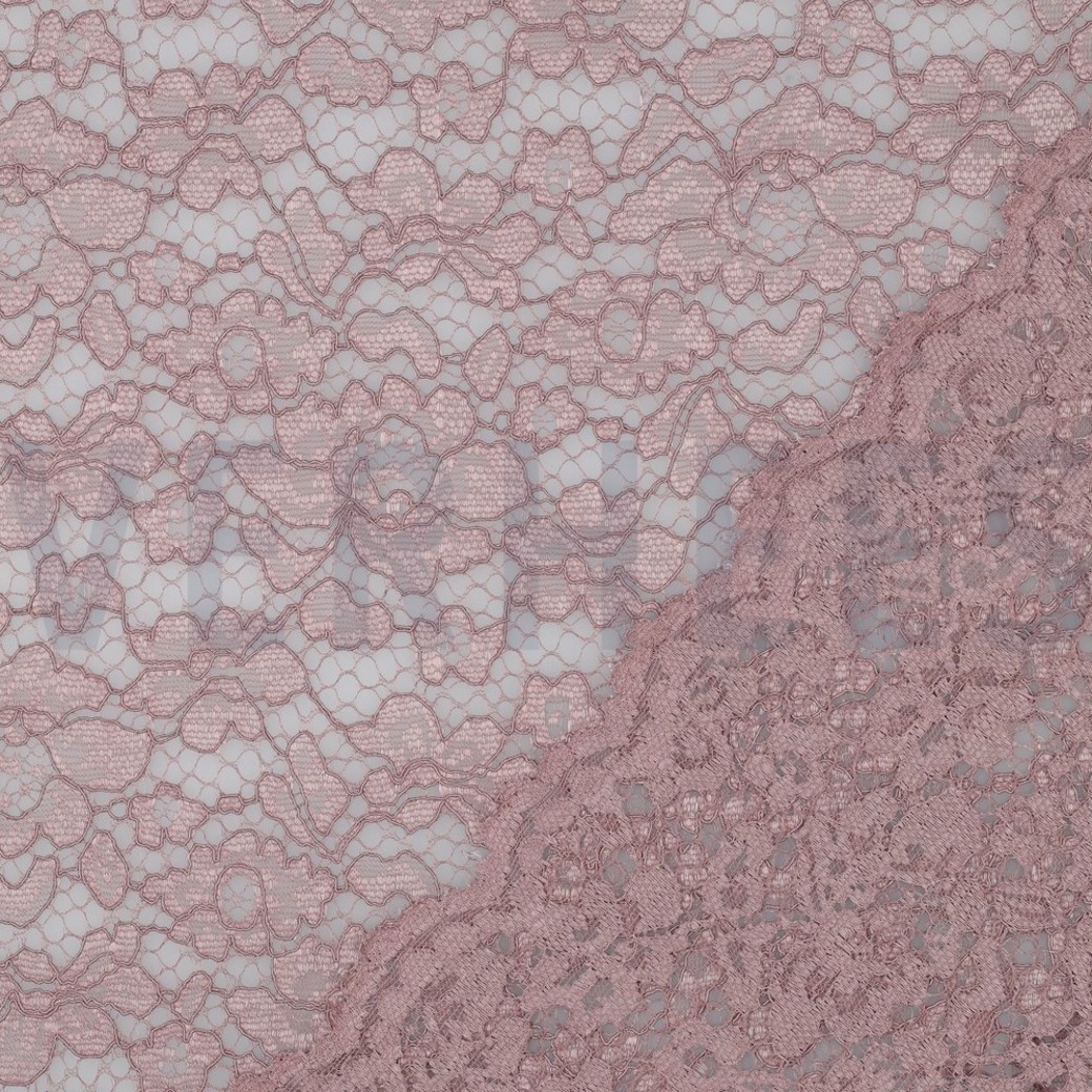 LACE BORDER 2 SIDES MAUVE #4