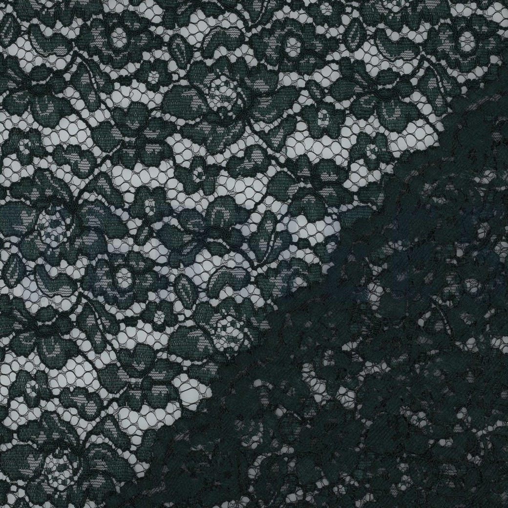 LACE BORDER 2 SIDES DARK GREEN #4