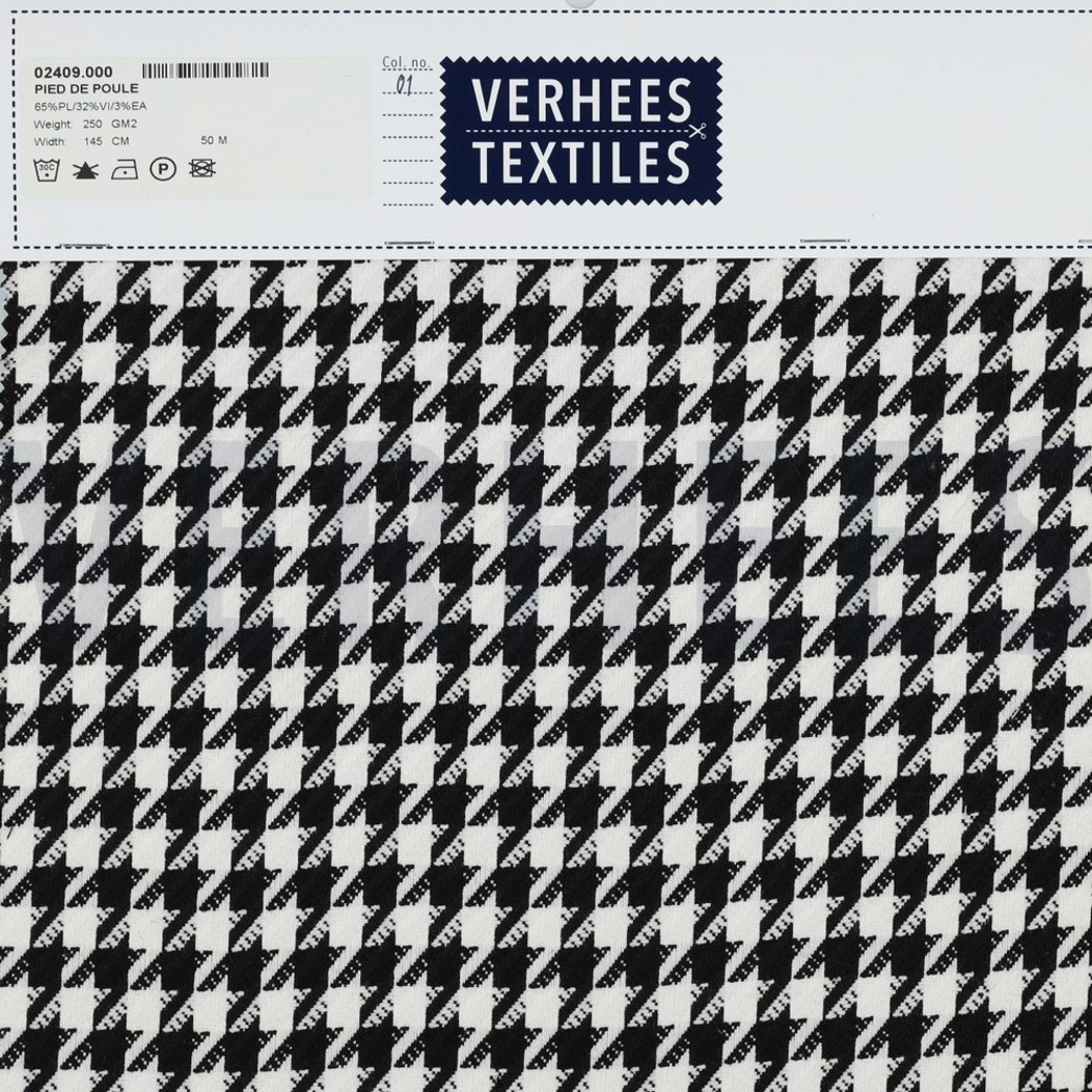 PIED DE POULE BLACK\WHITE #4