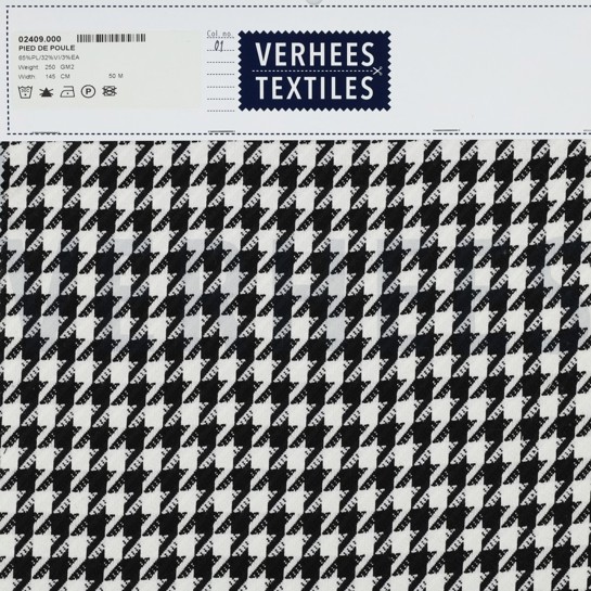 HAHNENTRITT SCHWARZ/ WEISS #7