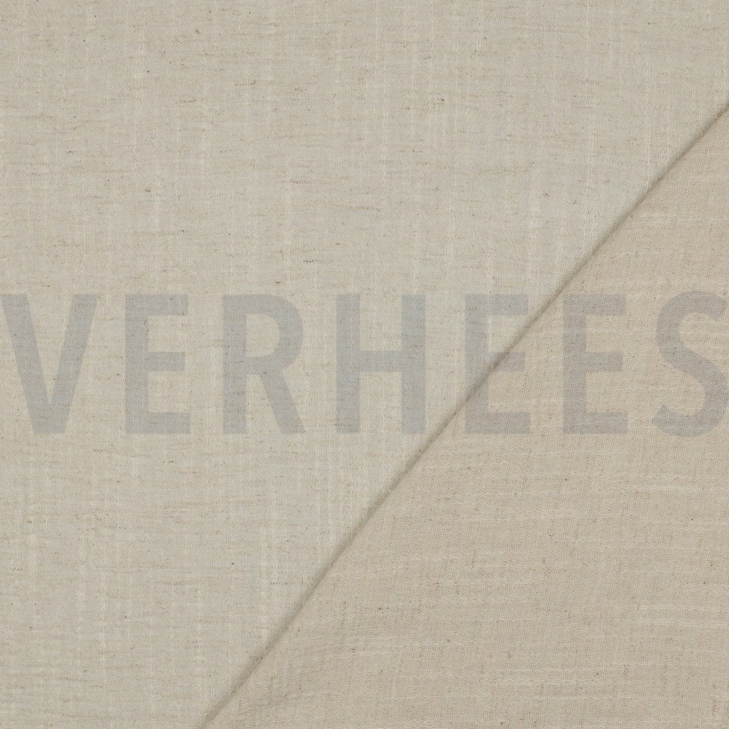 COTTON LINEN SLUB WASHED NATURAL #4