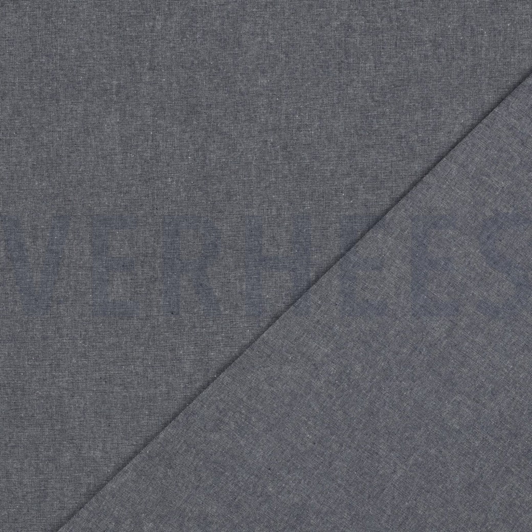 YARN DYED POPLIN NAVY #4