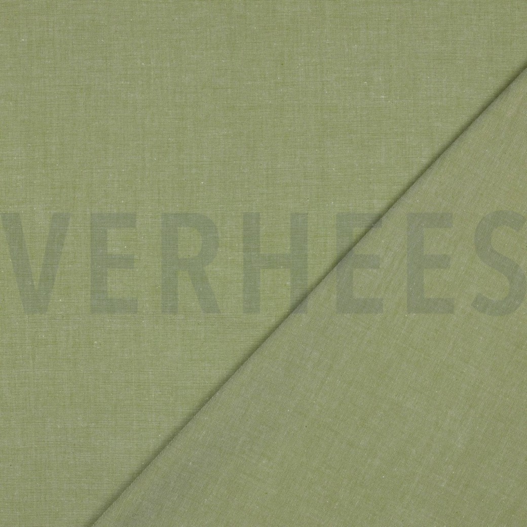 YARN DYED POPLIN OLD LIME #4