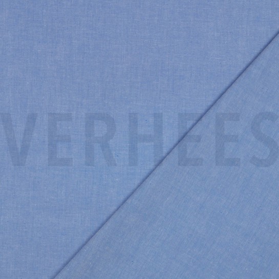 GARENGEVERFD POPLIN HEMELSBLAUW #7