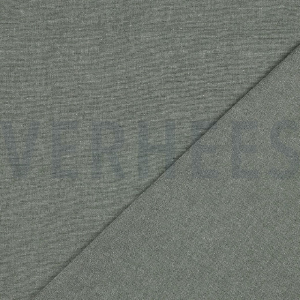 YARN DYED POPLIN DARK GREEN #4