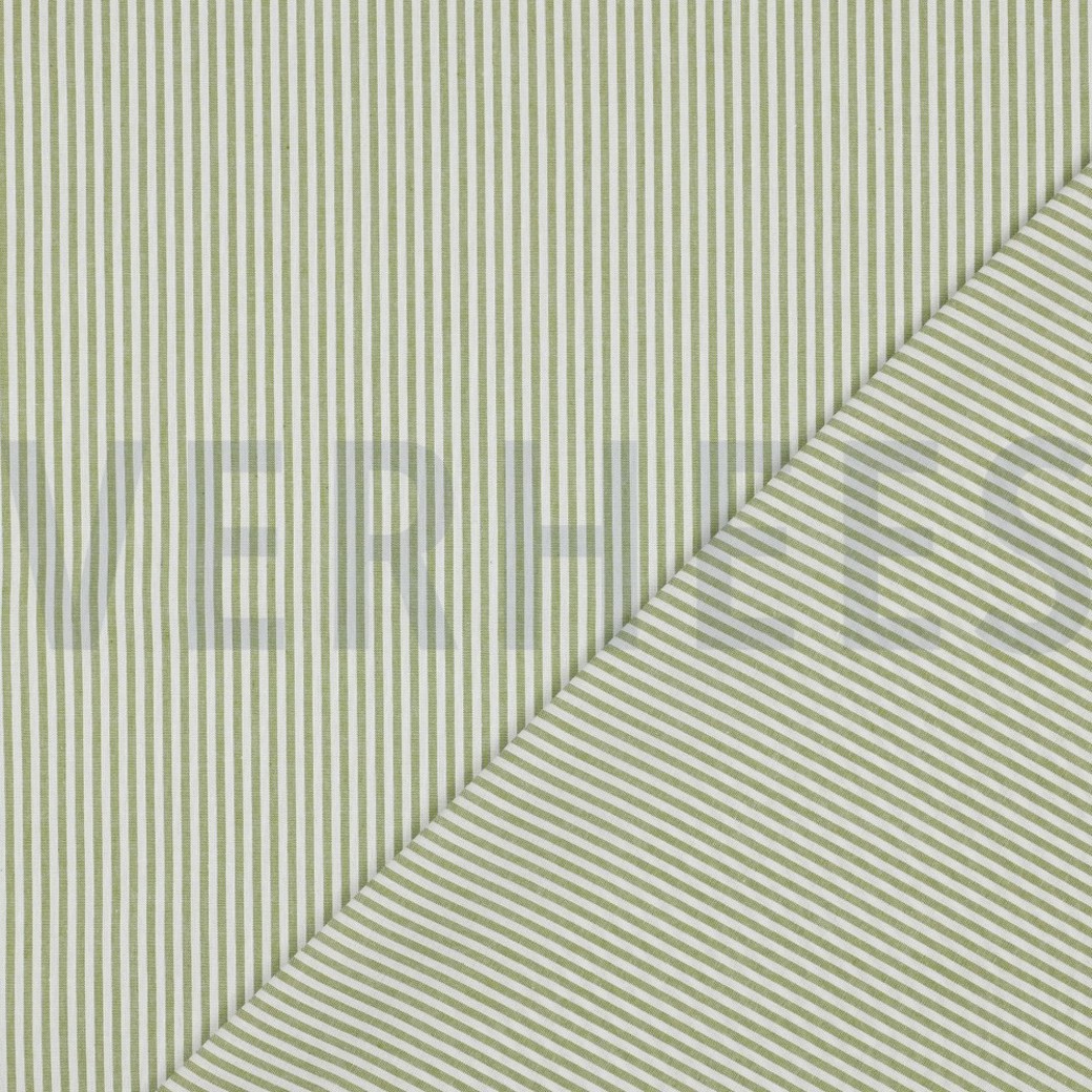 YARN DYED STRIPE 3MM OLD LIME #4