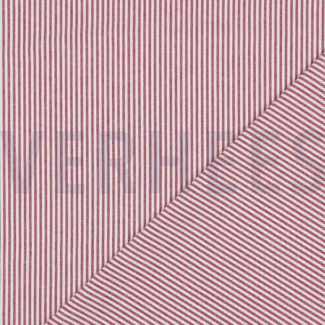 YARN DYED STRIPE 3MM BERRY #4