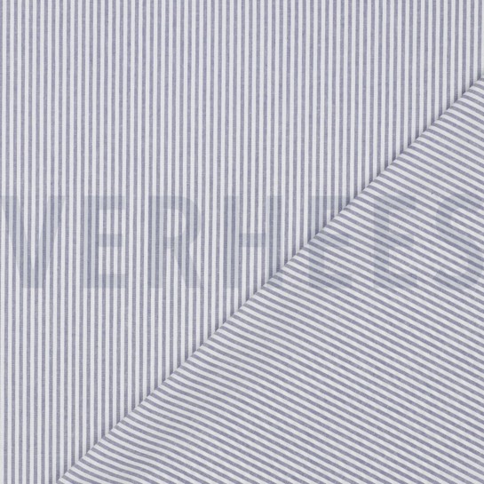 GARENGEVERFD POPLIN STREPEN 3MM LAVENDEL #7