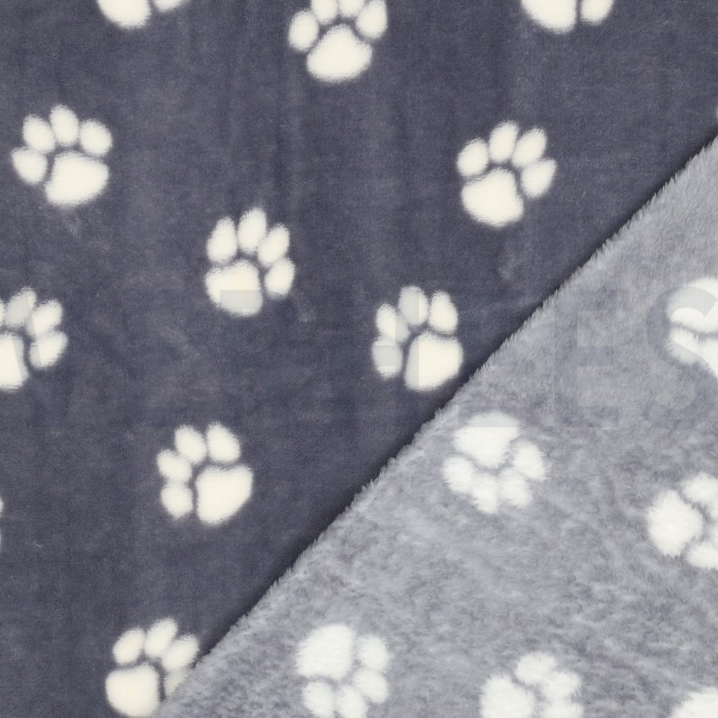 FLEECE DOG PAW LIGHT GREY #4