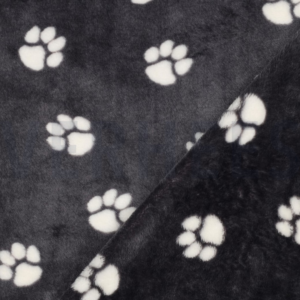 FLEECE DOG PAW DARK GREY #4