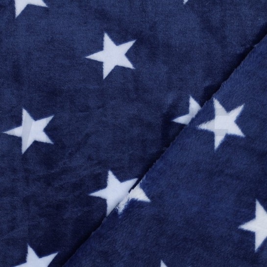 FLEECE STERREN BLAUW #7