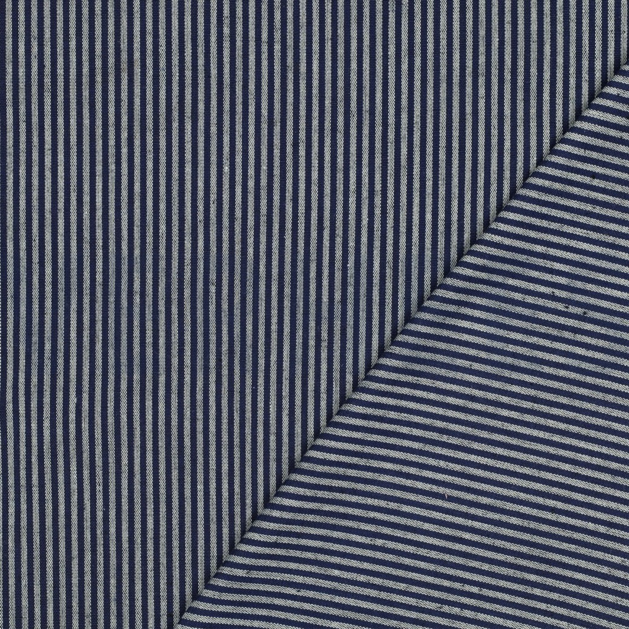 JACQUARD YARN DYED STRIPES NAVY (high resolution) #4