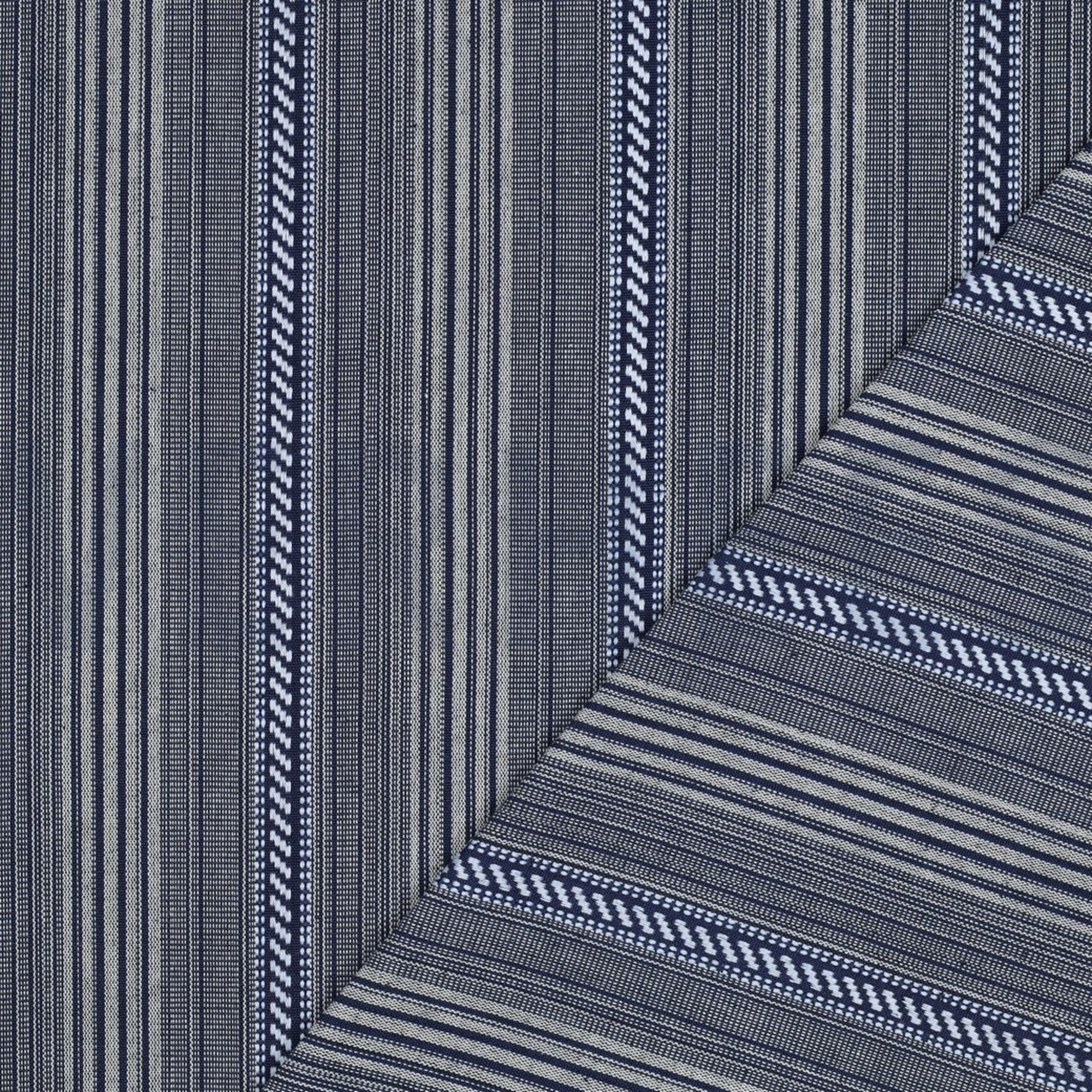 JACQUARD YARN DYED STRIPES NAVY (high resolution) #4