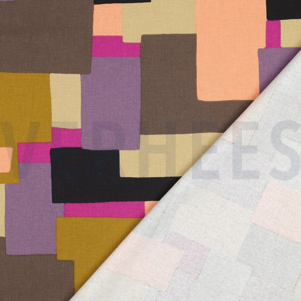 CANVAS ABSTRACT PURPLE/GREEN #4