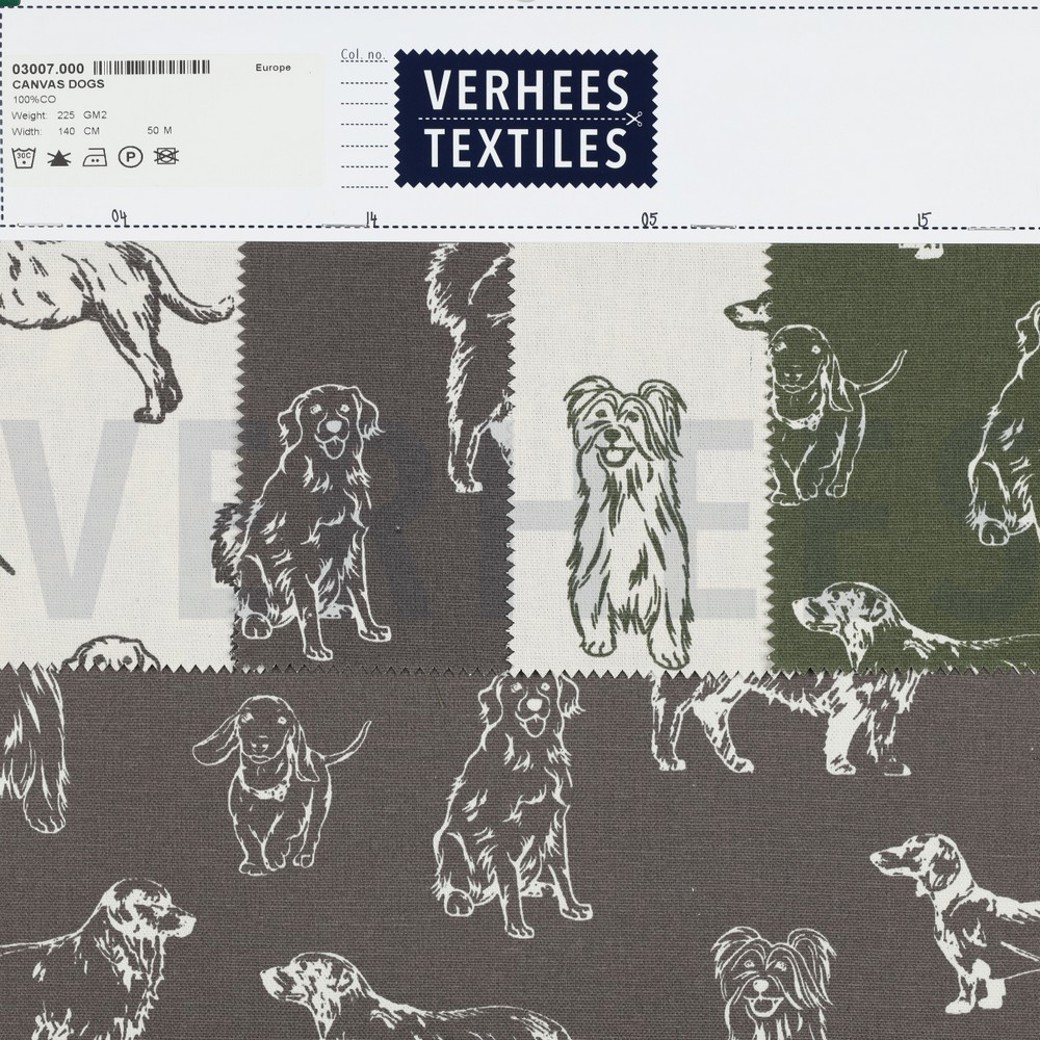 CANVAS DOGS ECRU / GREY #4