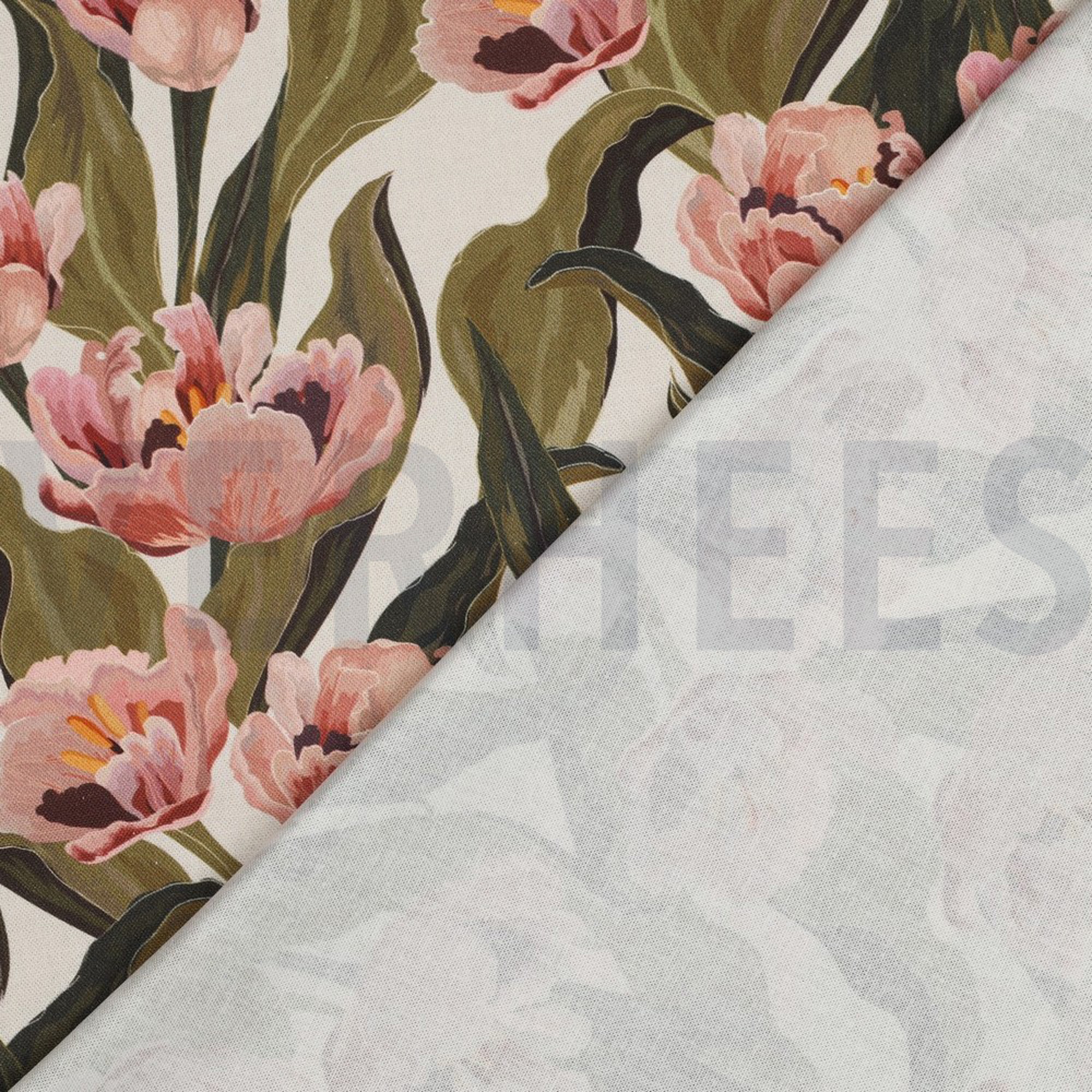CANVAS DIGITAL FLOWERS ECRU (high resolution) #4