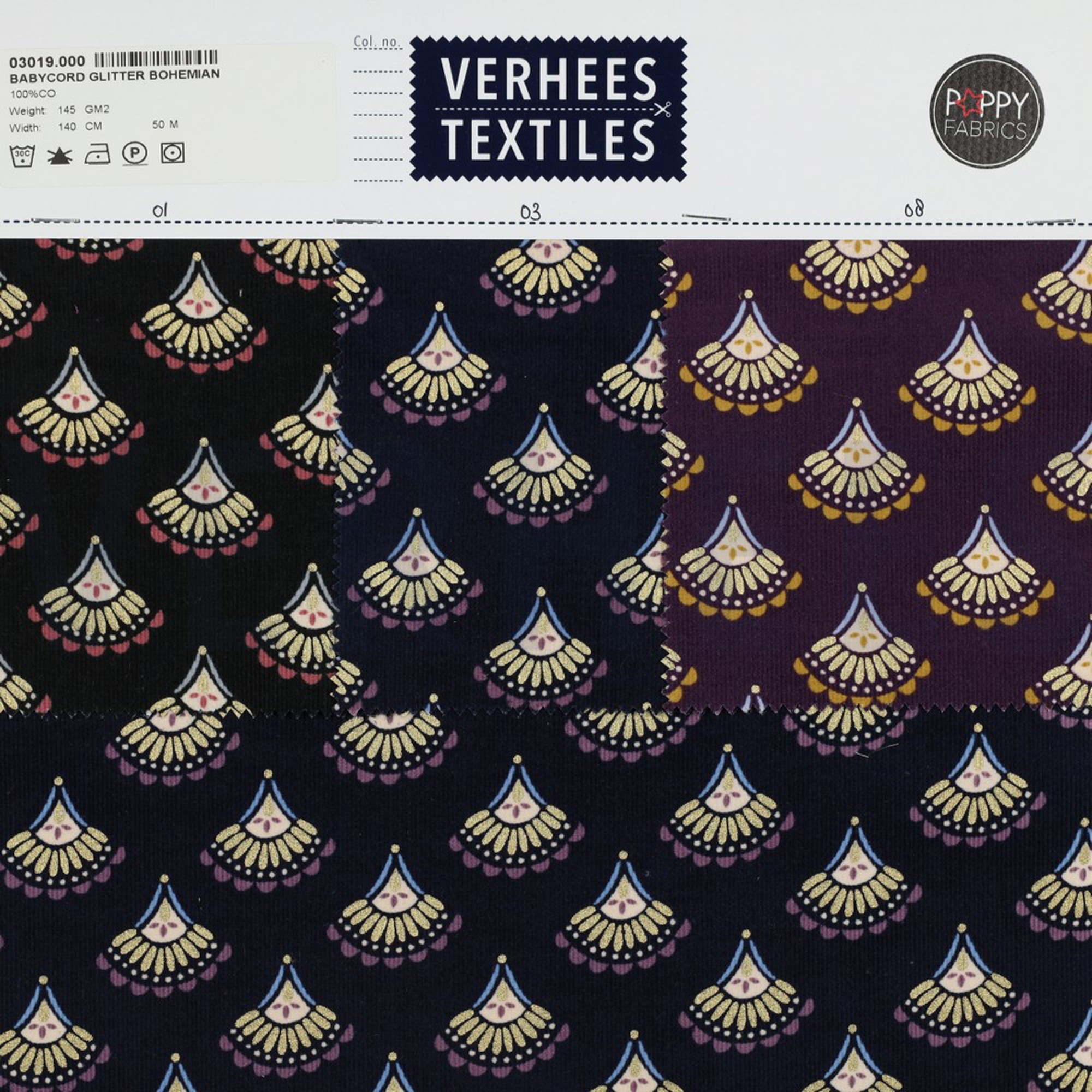 BABYCORD GLITTER BOHEMIAN NAVY (high resolution) #4
