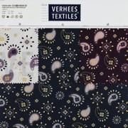 FINE POPLIN GLITTER PAISLEY DARK PURPLE (thumbnail) #4