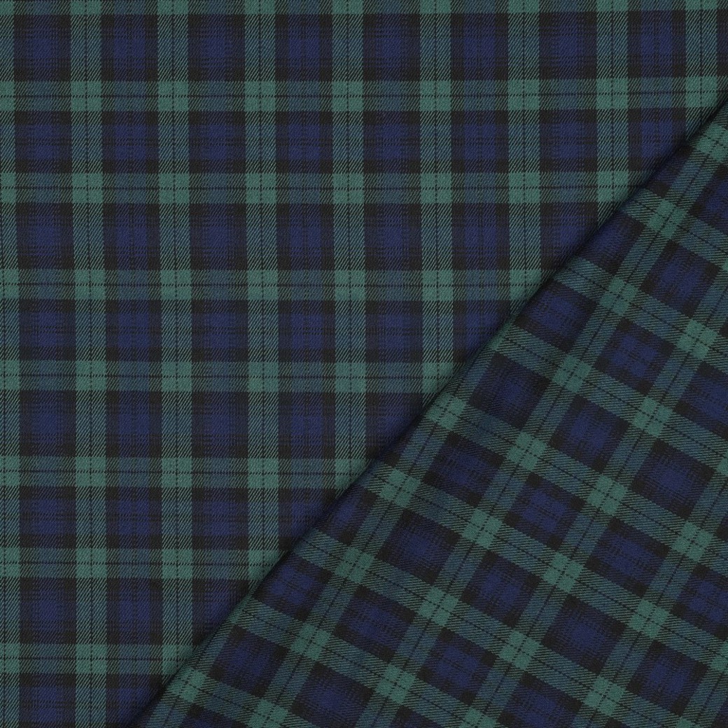 TARTAN CHECK BLACK/BLUE/GREEN/SMALL #4