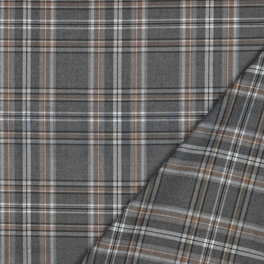 TARTAN CHECK GREY/BEIGE  #4