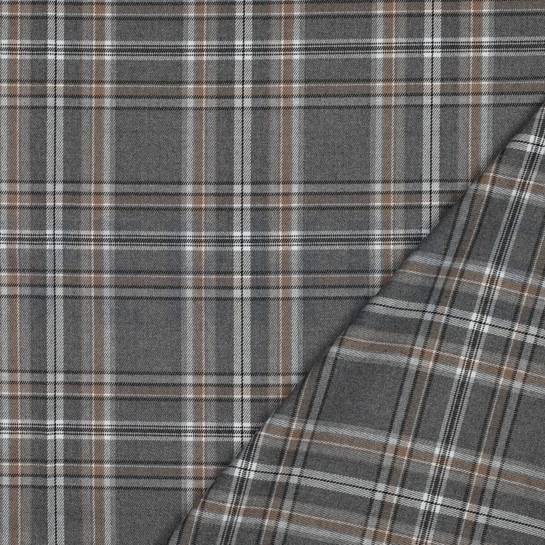 TARTAN CHECK GRAU / BEIGE #7