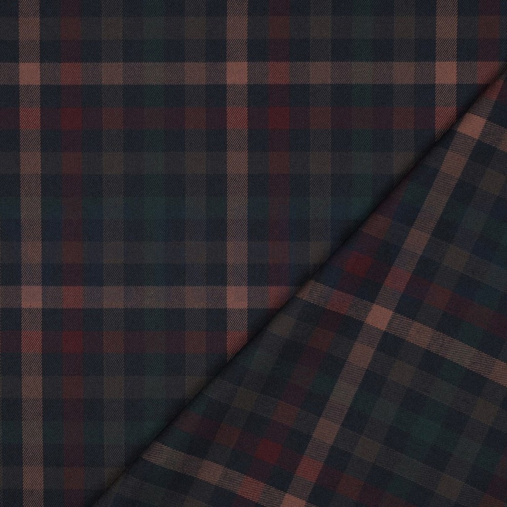 TARTAN CHECK NAVY/RED/CAMEL/GREEN #4