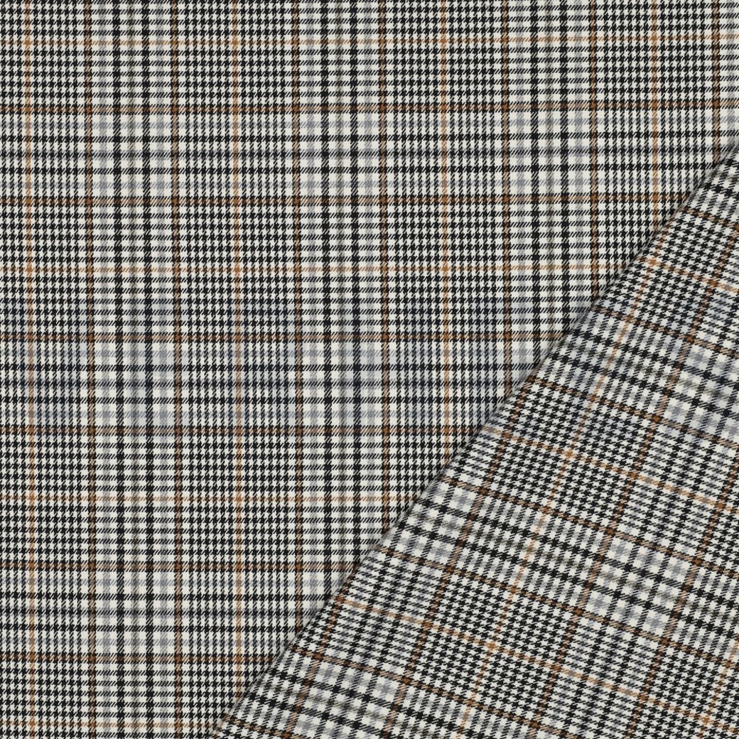 TARTAN CHECK ECRU/BROWN/BLACK #4
