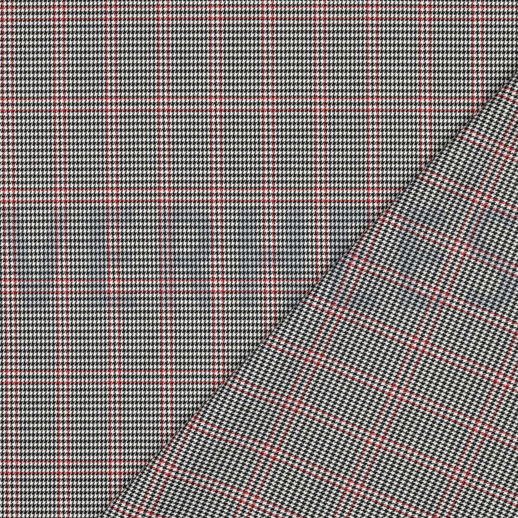 TARTAN CHECK BLACK/WHITE/RED (high resolution) #4