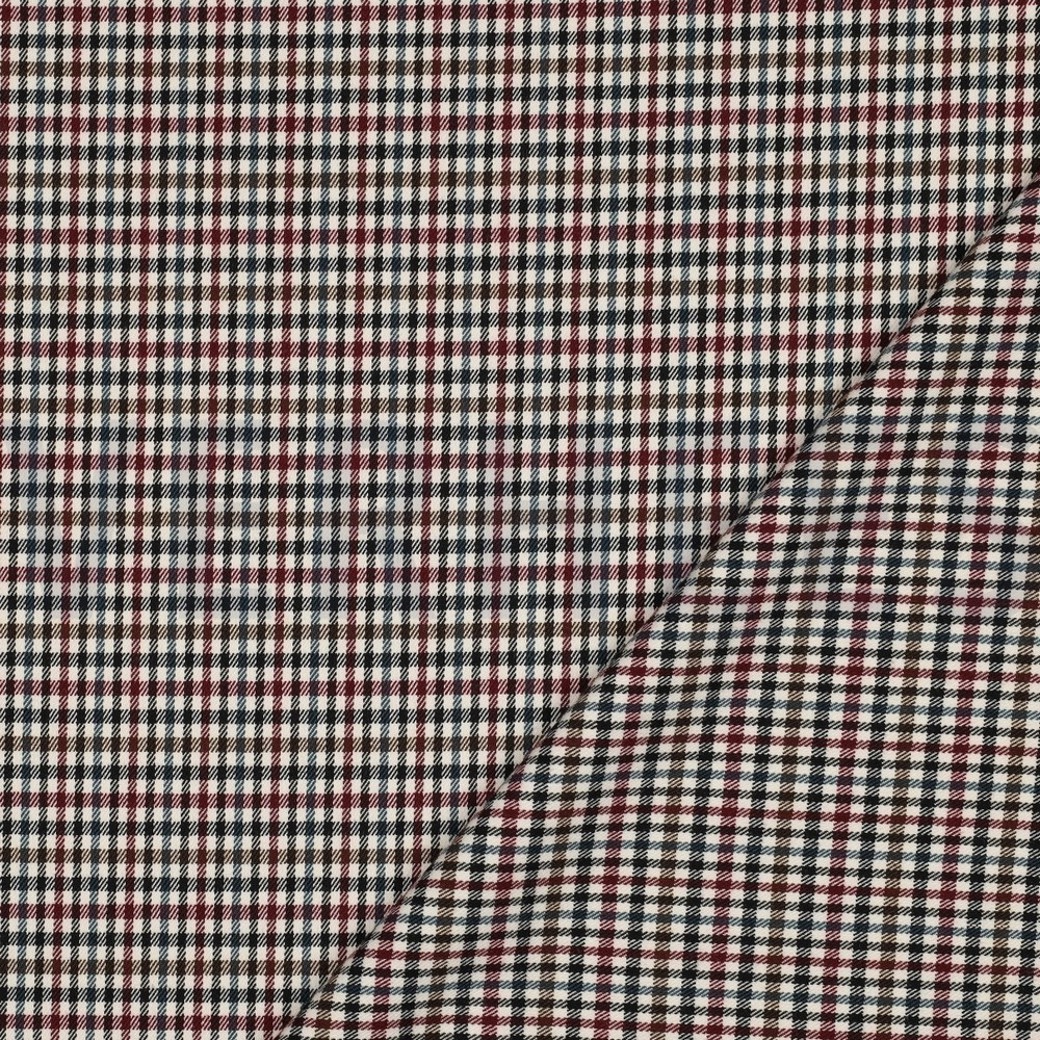 TARTAN CHECK OFF-WHITE/PETROL/BORDEAUX #4