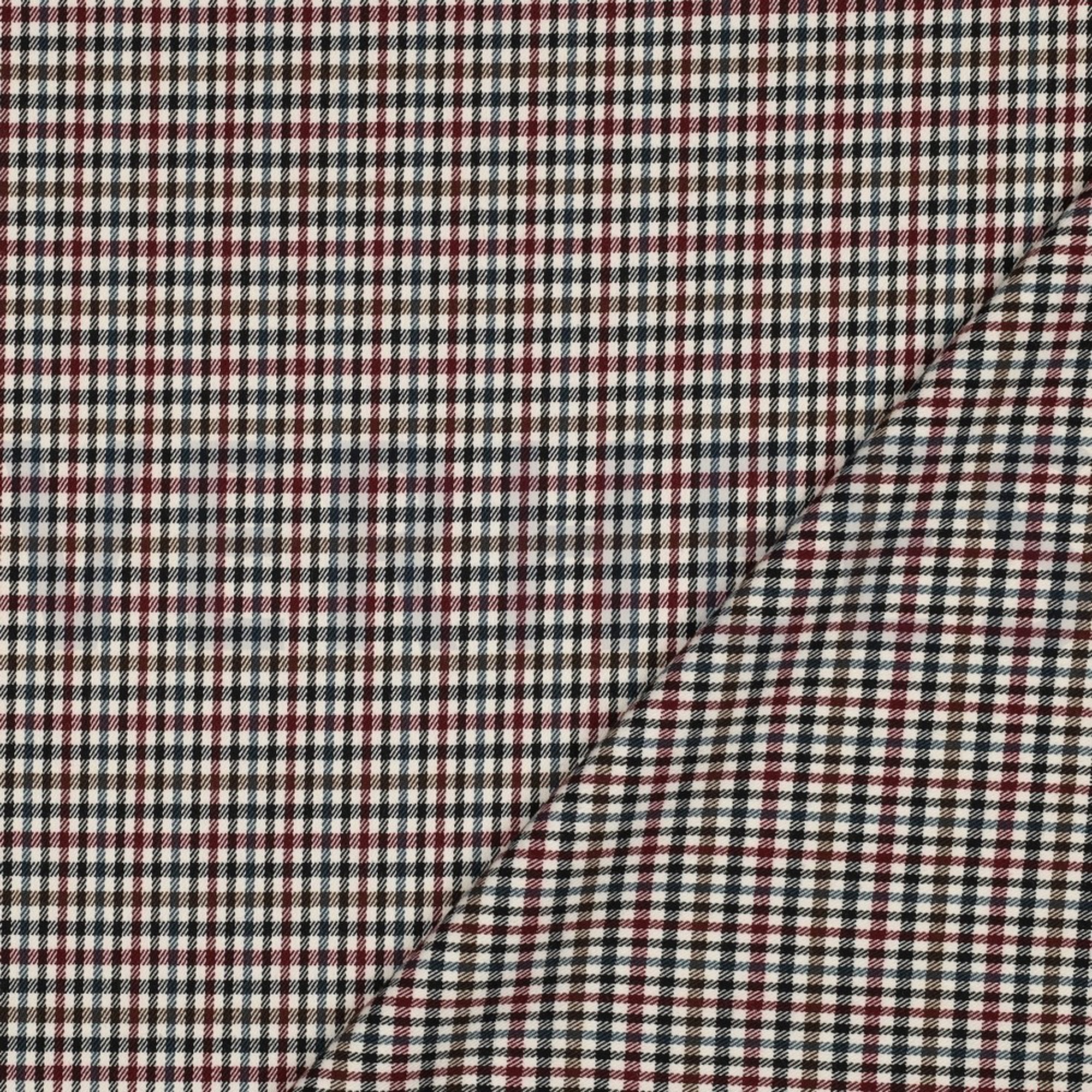 TARTAN CHECK OFF-WHITE/PETROL/BORDEAUX (high resolution) #4