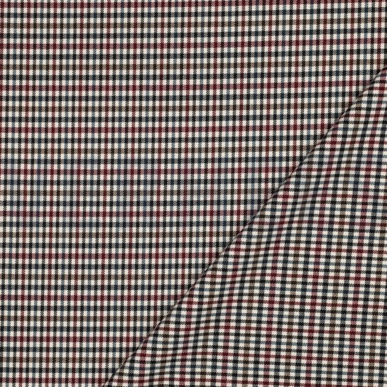TARTAN CHECK BORDEAUXROT #7