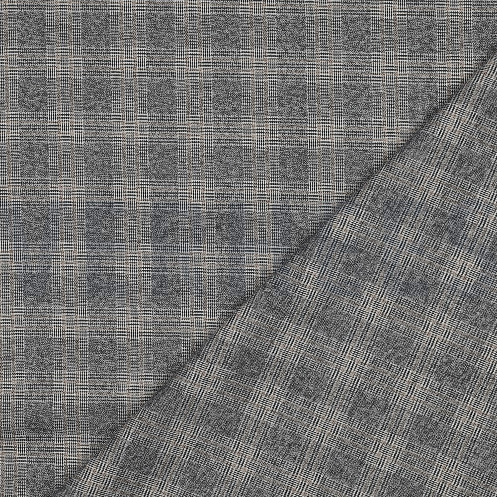 TARTAN CHECK OFF WHITE/BLACK/TAUPE (high resolution) #4
